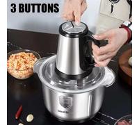 5L Electric Meat Grinder Stainless Steel Food Chopper, Mincer And Vegetable Slicer