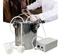 5L Electric Milking Machine, Stainless Steel Milk Bucket, with Vacuum Pump, Simulated Manual Milking, Automatic Stop When Full, for Cows And Goats,Sheep ,5L,Sheep