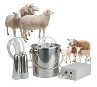 5L Electric Pulsating Vacuum Cow Milking Machine- with Vacuum Pump, Simulated Manual Milking, Automatic Stop When Full, Adjustable Suction Power, for Cows/Goats,Cattle,5L,Sheep