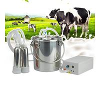 5L Electric Pulsating Vacuum Cow Milking Machine, with Vacuum Pump, Simulated Manual Milking / Protect The Udders, Automatic Stop When Full, for Cows And Goats,Sheep ,5L,Cattle