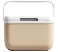 5L Insulated Box, Portable Car Refrigerator with 5 Ice Packs, Mini Compact Lightweight Design, Beige Picnic Ice Chest for Outdoor Camping, BBQ, Travel, Bogg Bag Cooler Insert