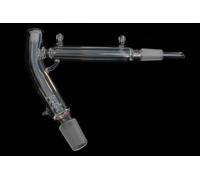 5L Jacketed Glass Short Path Distillation Head with Horizontal Vigreux and 60 Degree Bend