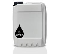 5L JERRY CAN - UN Approved Stackable Bottle Container + Tamper Evident Cap | Perfect for Storage of Water Liquids WHITE