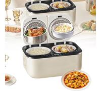5L Large Capacity Double Pot Multi Function Smart Cooker Electric - Intelligent Cooking Integrated Electric Pot for Every Occasion