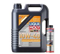 5L Liqui Moly 10W40 Leichtlauf Performance ACEA A3 B3 + Oil Additive 300ml