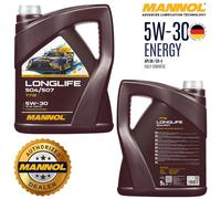 Mannol 5L Fully Synthetic Engine Oil Longlife 504/507