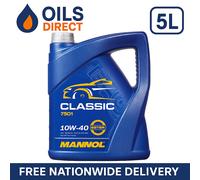 5L Mannol Classic 7501 10W-40 A3/B4 HC Synthetic Engine Oil - 5 Litres
