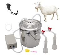 5L Milking Machine for Goats, Electric Goats Milking Machine, Goats Milker, Electric Portable Milker Supplies, Bionic Massage Suction and Stop Automatic function