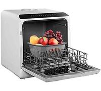 5L Mini Dishwasher Automatic Household Freestanding Dishwasher, 4 Sets of Tableware, Washing Dishes Fruits and Vegetables