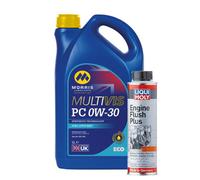 5L Morris 0W-30 Fully Synthetic Engine Oil Acea C2 + Engine Flush Plus 300Ml