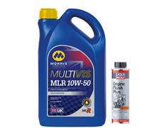 5L Morris Multivis Mlr 10W50 Fuly Synthetic Racing Engine Oil + Engine Flush