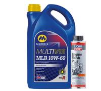 5L Morris Multivis Mlr 10W60 Fully Synthetic Engine Oil Api Sn/cf+Engine Flush