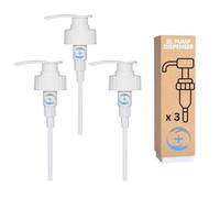 5L Pump Dispenser Fits 5 Litre Container x 3 | Dispenses 5ml (1tsp) | Ideal for Soap, Sanitiser, Oils, Sauces | Pelican Pump with 23cm Adjustable Tube & Twist Lock