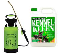 5L Pump Pressure Sprayer & Kennel Disinfectant 5 Fragrances Available ProKleen Bright Green One Size
