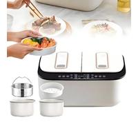5L Rice Cooker, Portable Steamer with Fast Cooking, Intelligent Touch Screen, Removable Non-Stick Pot, 10 Preset Menus for Travel and Home Use