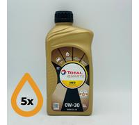 5L TotalEnergies Quartz INEO Efficiency 0W-30 Total Engine Oil - 5 x 1 Litres