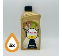 5L TotalEnergies Quartz INEO MDC 5W-30 Total Engine Oil - 5 x 1 Litres