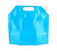 5L Water Bag Collapsible Water Container Portable Folding Water Storage Carrier for Outdoor Camping Hiking Blue Food Grade PE Material