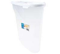5l White Cereal Dispenser Storage - Food Wham Containers Kitchen Plastic Lunch - cereal food storage wham dispenser white 5l containers kitchen
