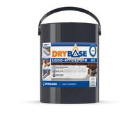 (5L, White) Drybase Liquid Damp Proof Membrane (DPM) - Damp Proof Paint for Interior Walls and Floors. Waterproof Paint.