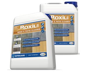 (5L x 2) Roxil 100 Green Mould, Algae & Lichen Killer - 5L - Patio, Decking, Fence, Paving Cleaner
