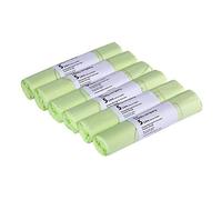 5L x 300 Tie Handle Compostable Kitchen Caddy Liners - Food Waste Bin Liners - EN 13432-5 litre Bags