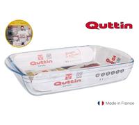 5L / XL QUTTIN Glass Oven Roasting Baking Lasagne TRAY RECTANGULAR DISH 40X27CM