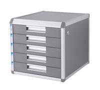 5Layer Aluminum Alloy File CabinetLocking Drawers A4 Document Organizer MultiTier Office Shelf for Home & Workplace Storage Solution