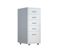 5Layer Large Capacity File CabinetMultifunctional ColdRolled Steel Storage Organizer HeavyDuty White Drawer Unit for Document Organization & Office Supplies Management