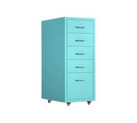 5Layer Large Capacity Office File CabinetMultifunctional ColdRolled Steel Storage Organizer with Thickened DesignDurable Blue Drawer Chest for Documents & Supplies