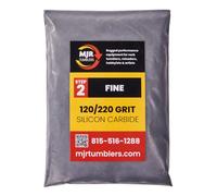 5lb of MJR Tumblers Premium 120/220 Fine Silicon Carbide Rock Polishing Grit for Step/Stage 2, MJR Tumblers is a Disabled and Veteran Owned Company Proudly Located in USA