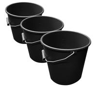 5LTR Plastic Paint Kettle - Painter & Decorators Paint Pot Black Bucket Tubs (3)