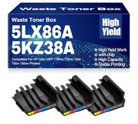 5LX86A 5KZ38A Waste Toner Box Compatible for HP Color MFP 179fnw 178nw 150a 150w 150nw Printers 116A 117A 118A 119A Waste Container,5LX86A-3PC