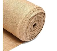 5m 100% Hessian Fabric - Textured Burlap Jute Sack Material - 54” Inch, 137cm Wide, 10oz 225GSM - Fabric for School Boards, in The Garden, Table Runners, Arts & Crafts - by Discount Fabrics
