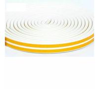 5M/10M Door Window Seal Strip D/I/E/P Self-Adhesive Acoustic Foam Sealing Strip Tape Insulation Windproof Rubber Weatherstrip-White-I-10M