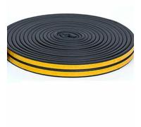5M/10M Door Window Seal Strip D/I/E/P Self-Adhesive Acoustic Foam Sealing Strip Tape Insulation Windproof Rubber Weatherstrip-black-I-10M