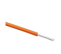 5M/10M PTFE Silver Plated Wire 20 18 17AWG Electronic Audio Speaker Headphone Signal Copper Cable(Orange,10M 20AWG)