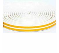 5M/10M Window Weather Strip Self-Adhesive Acoustic Rubber Foam Seal Strip Tape Windproof Insulation Door Weatherstripping-White-I-10M