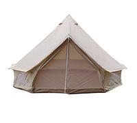 5M/16.4ft Cotton Canvas Bell Tent, Outdoor Family Glamping Yurt 900D Oxford Cloth Bell Tent, Luxury Yurt Bell Tent for Event Wedding Party Family Camping