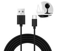 5m/16ft Extra Long USB C Cable, 3A USB A to USB C Fast Charging Cord, Type C Power Extension Lead for USB-C Enabled for PS5 Controller Xbox Series S Home Security Cameras Tablet Phones Switch, Black