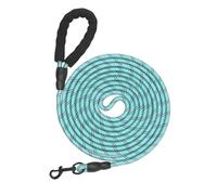 5M/16FT Training Leads for Dogs,Soft Padded Handle,Strong Rope Long line Dog Lead Leash with, Reflective Recall Training Leads for Large Medium Small Dog,Turquoise