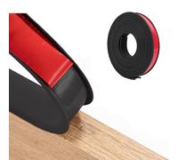 5m×16mm U-Shape Flexible Furniture Edge Banding, Self Adhesive TPE Edging Tape, Flexible Edge Protector, Veneer Edging Strip, DIY Furniture Edge Trim for Table Cabinets Shelves Restoration, Black
