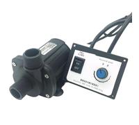 5M-17M 12V 24V Adjustable DC brushless Water Pump 1500L/H-3000L/H Large Flow Water Heater pressurized circulate Pump(24VPump n Adapter,EU,B Speed Controller)