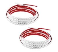 5M*2 Rolls PVC Wallpaper Border Self Adhesive,Flexible Molding Trim,Decorative Strip,Edging Strip for Cabinet,Door,Mirror Frame,Furniture Decoration,Plaster,Ceiling,Background Wall(White,15mm)