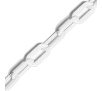5m/25m Plastic Chain Barrier - 6mm/8mm Thickness | 8X Vibrant Colours (6mm, 5m, White)