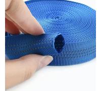 5M 25mm Double-Layer Hollow Polyester Webbing Reflective Stripe Tubular Tape for Band Bag Strap Sewing Bias