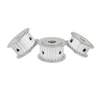 5M-25T Aluminum Pulley Circular Arc Tooth Inner Bore 6/6.35/8/10/12/14/15/16/17/19/20mm Pulley Wheel AF Shape 1Pcs(19 mm,For belt width 15 mm)