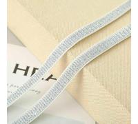 5M/2M Length Glitter Elastic Spandex Ribbon Band Gold/Silver Metallic Finish | DIY Lingerie Strap & Waistband Sewing Trim-Silver-White Border-Width 30mm-5Meters