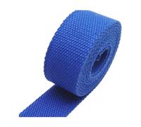5M 32mm Canvas Webbing, 2mm Thick Cotton Ribbon for Knapsack Strapping,Blue,32mm
