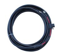 5m 6.0mm2 dual core extension cable with a fuse holder, 20A fuse and ring terminals (8mm)